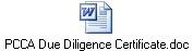 PCCA Due Diligence Certificate.doc