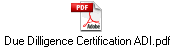 Due Dilligence Certification ADI.pdf