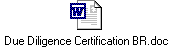 Due Diligence Certification BR.doc