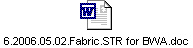 6.2006.05.02.Fabric.STR for BWA.doc