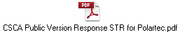 CSCA Public Version Response STR for Polartec.pdf
