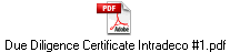Due Diligence Certificate Intradeco #1.pdf