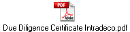 Due Diligence Certificate Intradeco.pdf