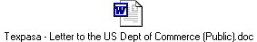 Texpasa - Letter to the US Dept of Commerce (Public).doc
