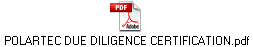 POLARTEC DUE DILIGENCE CERTIFICATION.pdf